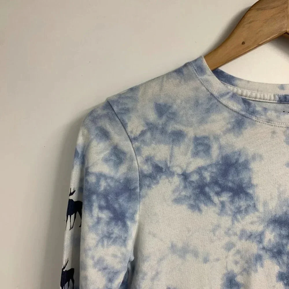 Abercrombie&Fitch Boys Camouflage & Tie Dye Long Sleeve Crew Neck Shirts Sz 11/1